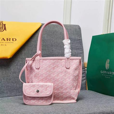 goyard bag baby pink|anjou mini bag goyard price.